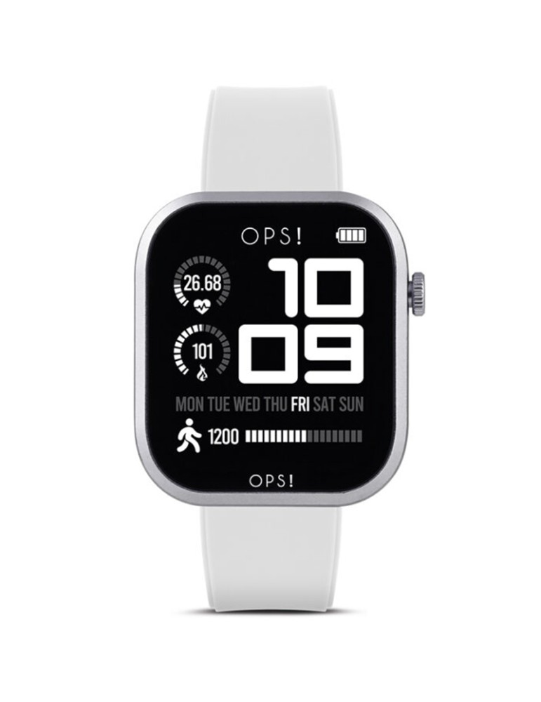 Smartwatch Ops! - Call Pro - Multifunzione - 42mm - Bianco - OPSSW54