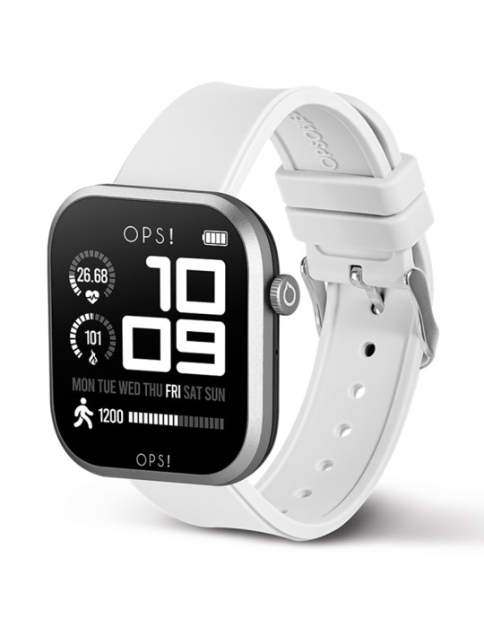 Smartwatch Ops! - Call Pro - Multifunzione - 42mm - Bianco - OPSSW54