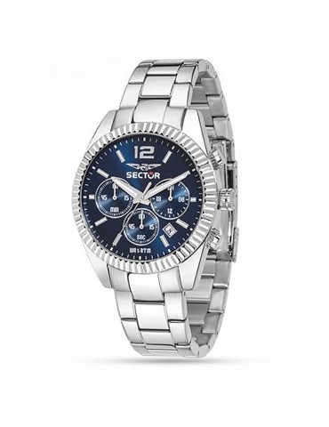 Orologio Sector Uomo - 240 - Cronografo - 41 mm - Blu - R3273676004