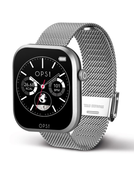 Smartwatch Ops! - Call Pro - Maglia Milano - 42mm - Silver - OPSSW60