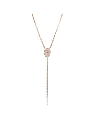 Collana Buonocore - Loopy Cravattino - Oro Rosa 18 carati - Diamanti 1,19 ct - 1622C01DP