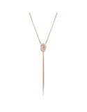 Buonocore Necklace - Loopy Tie in 18K Rose Gold with Natural Diamonds 1.19 ct - 0