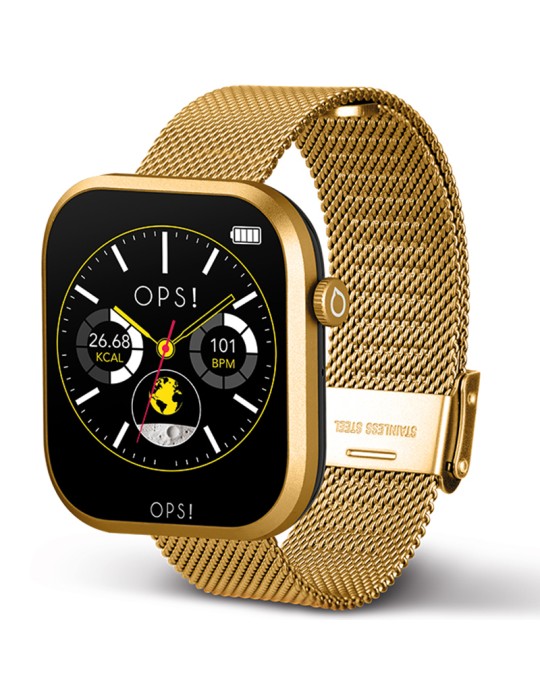 Smartwatch Ops! - Call Pro - Maglia Milano - 42mm - Gold - OPSSW61