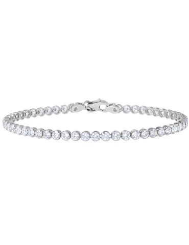 Bronzallure Bracelet - Tennis - White - White Zircons -WSBZ00576W. W