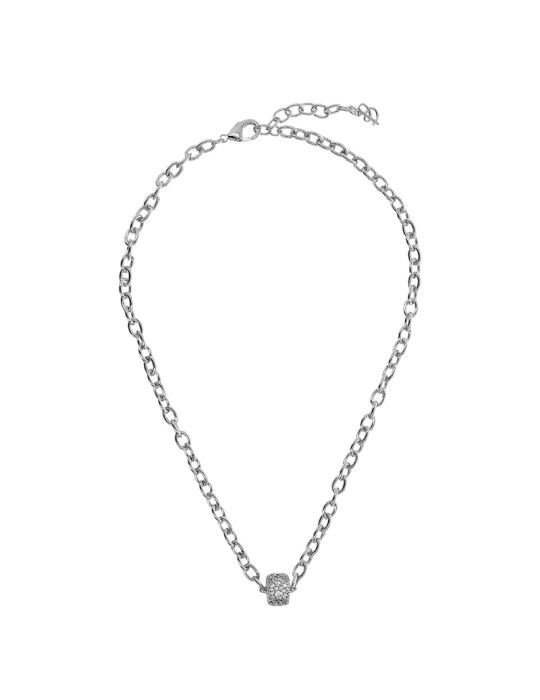Bronzallure-Rolò-Pavé Necklace by Cubic Zirconia-WSBZ02377W.WHITE-CZ