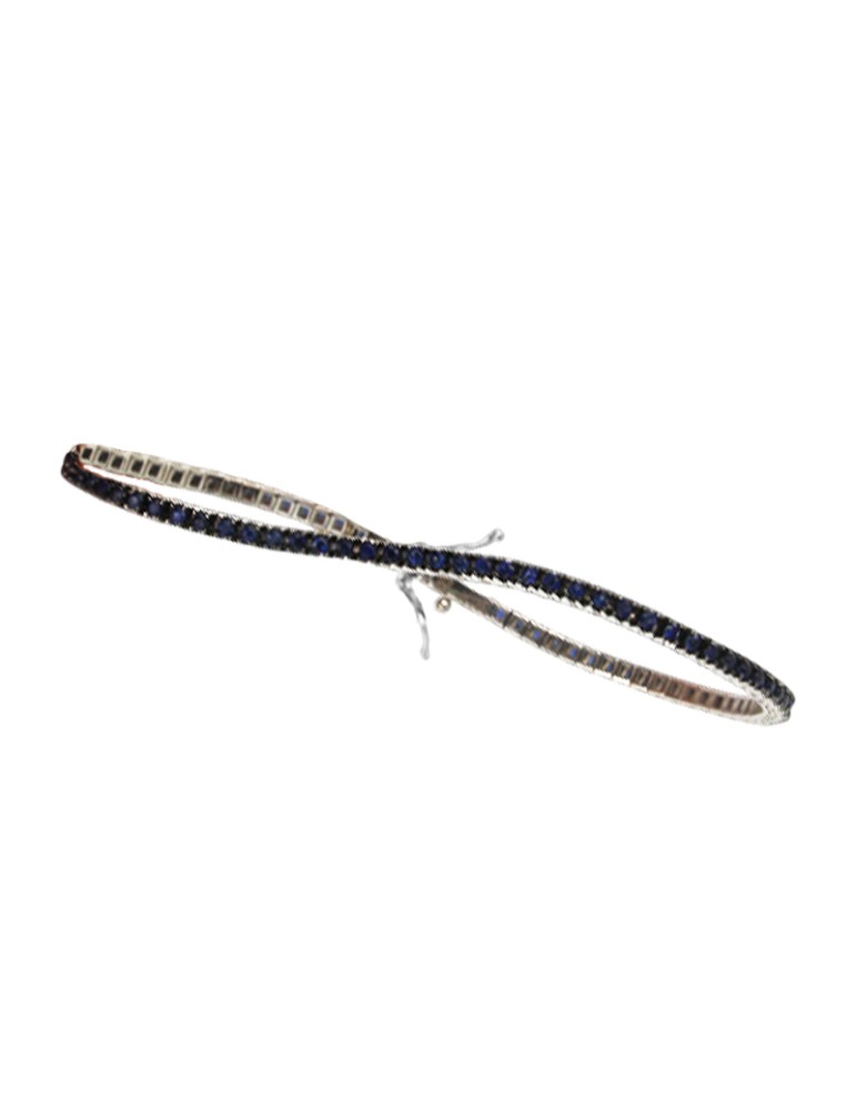 Bracciale Tennis Davite&Delucchi - Oro - Zaffiri Blu 1,70 ct - 18 centimetri - BR002284ZF-70634295