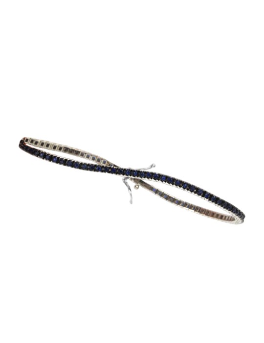 Bracciale Tennis Davite&Delucchi - Oro - Zaffiri Blu 1,70 ct - 18 centimetri - BR002284ZF-70634295