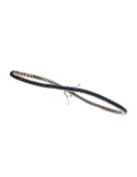 Davite&Delucchi Tennis Bracelet - in 18K White Gold with 1.70 ct Blue Sapphires - 18 centimeters - 0