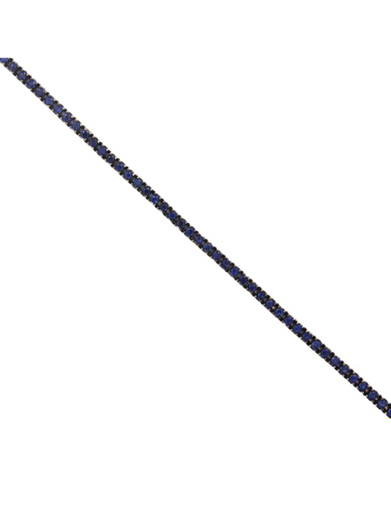 Bracciale Tennis Davite&Delucchi - Oro - Zaffiri Blu 1,70 ct - 18 centimetri - BR002284ZF-70634295
