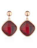 Orecchini Lelune Glamour - Carmen - Pendenti-Cristallo Rosso-LGEA593.1