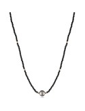 Necklace Lelune Glamour - Spinelli Black-Pearl Tahitian-9 - 10 mm-LGNK4941