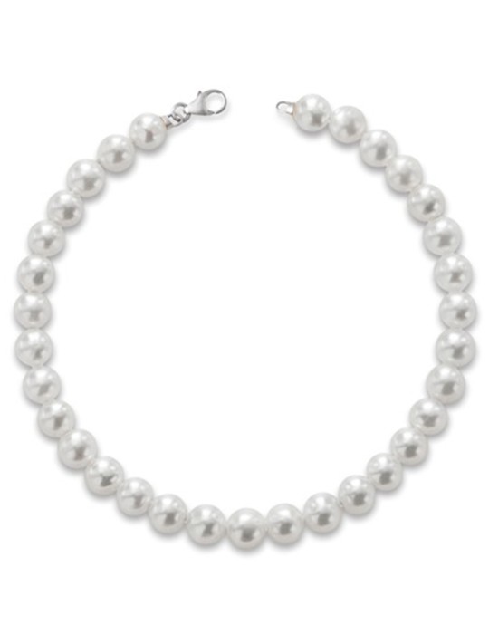 Lelune Bracelet - Young - 18 Kt White Gold - Pearls 8 - 8.5 mm-LLBR852CH