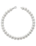 Bracciale Lelune - Young -Oro Bianco 18 Kt-Perle 8 - 8,5 mm-LLBR852CH