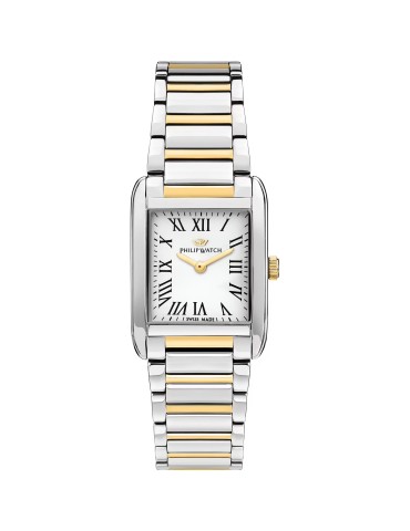 Philip Watch Women's Watch - Museum Quartz 24x34 mm Two-Tone White - 0