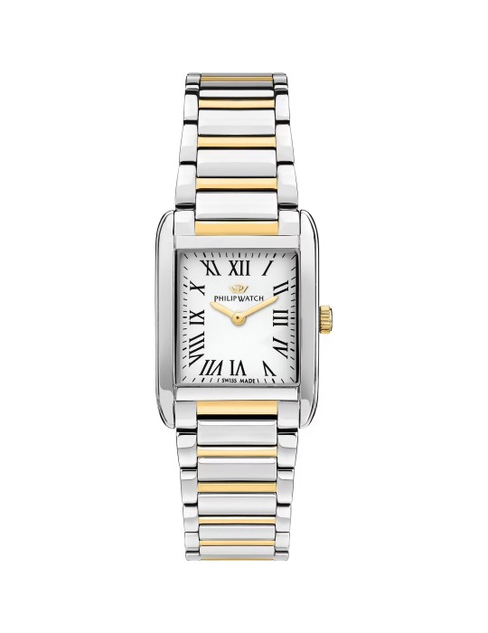 Orologio Philip Watch - Museum Quarzo 24x34 mm Bicolore Bianco - R8253225501