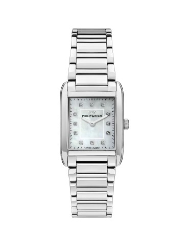 Orologio Philip Watch - Museum Quarzo 24x34mm Madreperla - Diamanti - R8253820501