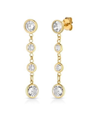 Orecchini Lelune Glamour - Argento 925% Dorato - Cubic Zirconia - LGEA700.2.NP