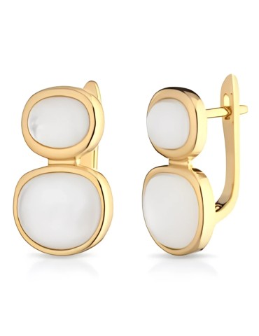 Lelune Glamour Earrings - Golden - Australian Mother of Pearl - LGEA757.2