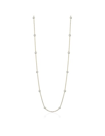 Collana Lelune Glamour - Luxury - Zirconi Bianchi - LGNK701.2.NP
