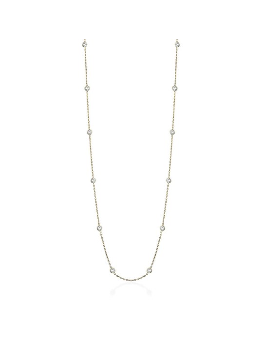 Collana Lelune Glamour - Luxury - Zirconi Bianchi - LGNK701.2.NP