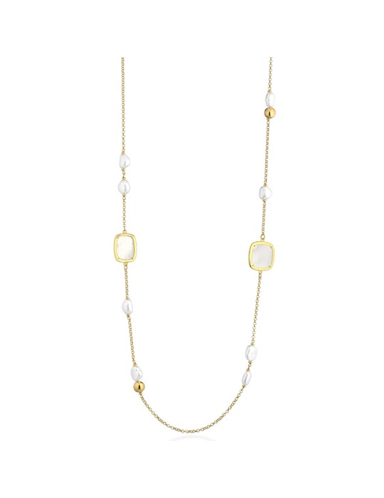 Collana Lelune Glamour - Sidney - Gold - Perle - Madreperla -LGNK753.2