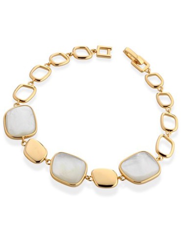 Lelune Glamour Bracelet-Sydney-Golden-Australian Mother-of-Pearl-LGBR755.2