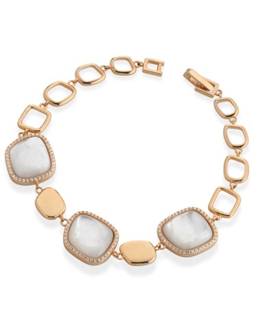 Bracciale Lelune Glamour-Rosato-Madreperla Australiana-Zirconi-LGBR756.1
