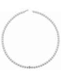 Lelune Necklace - 18 Kt White Gold - Freshwater Pearls 5.5 - 6 mm-LLNK0160