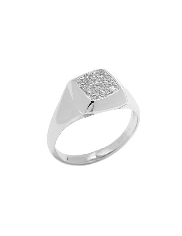 Buonocore Ring - in 18K White Gold with 0.26K Natural Diamonds - 0