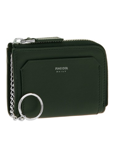 Pineider Keychain - Smooth and Green Calfskin - PSS717327 2