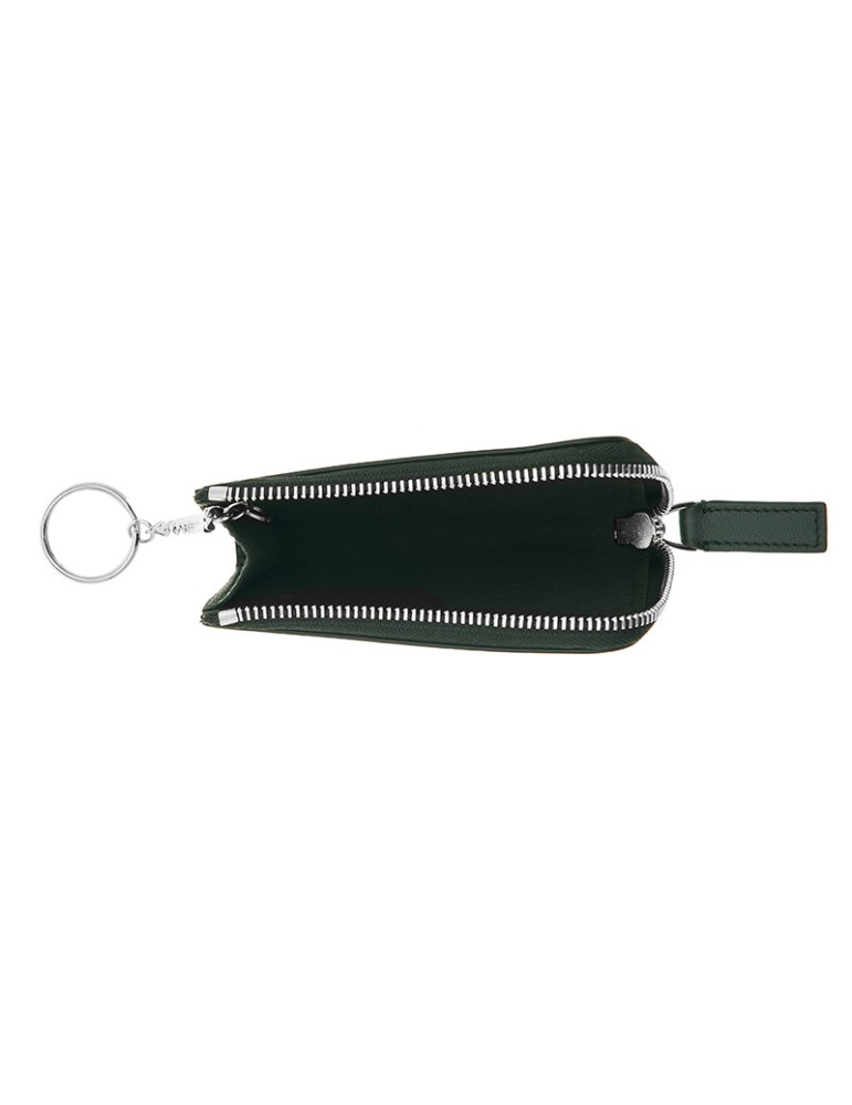 Pineider Keychain - Smooth and Green Calfskin - PSS717327