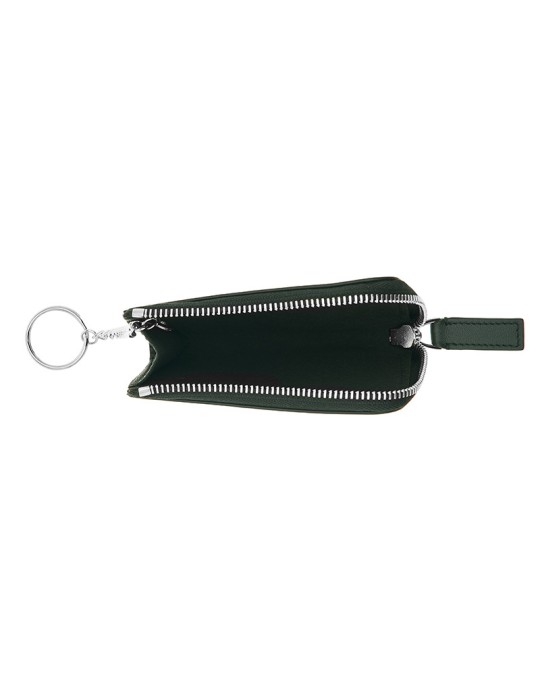 Pineider Keychain - Smooth and Green Calfskin - PSS717327