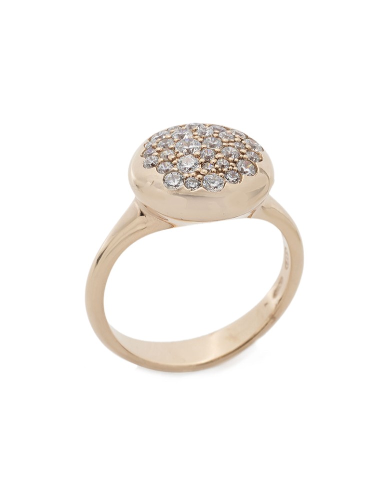 Anello Buonocore - in Oro Rosa 18 carati con Diamanti Naturali 0,64 carati - 0
