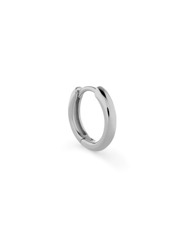 Buonocore Single Earring - 18K White Gold Hoops - 0