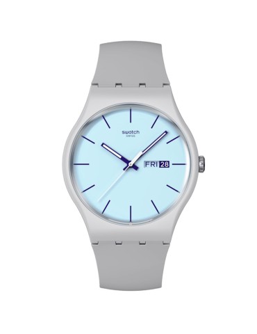 Swatch Watch - Blueberry Sky - Grey - 41mm - Light Blue - SO29M702