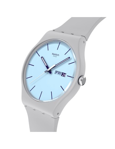 Swatch Watch - Blueberry Sky - Grey - 41mm - Light Blue - SO29M702 2
