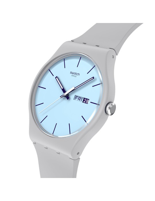 Orologio Swatch - Blueberry Sky - Grigio - 41mm - Azzurro - SO29M702