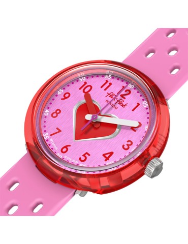 Flik Flak Watch - Fizz in Pink - 32mm - Pink - Heart - ZFCNP004 2