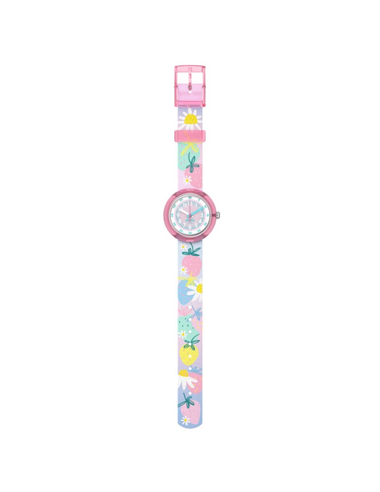 Special Pack Flik Flak X Monbento-Rosa-32mm-Fragole-Lunchbox-ZFPNP175