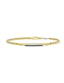 Bracciale Zancan - Insignia Explorer in Oro Giallo 18 carati con Diamanti Neri e Diamanti Bianchi - 0