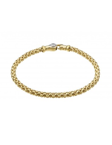 Chimento Bracelet - Tradition Gold Pomegranate in 18K Yellow Gold with 0.03 ct Diamond - 18 cm - 0