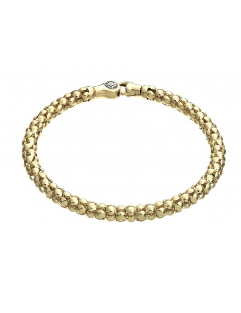 Bracciale Chimento - Tradition Gold Melograno in Oro Giallo 18 carati con Diamante 0,03 ct - 19 cm - 0