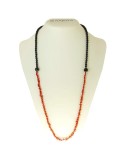 Collana Rajola - Capricci Primula - Corallo Rosso-Onice Nero-B56-863-1