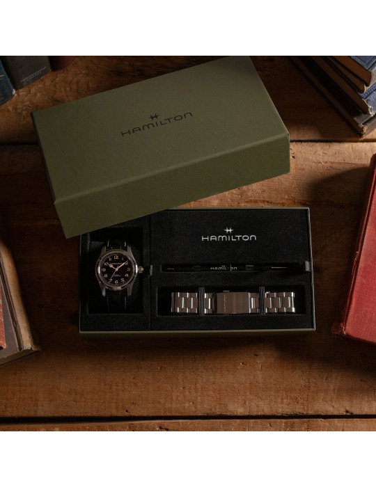 Hamilton Khaki Field Automatic Murph Bracelet Set 42mm Black - 0