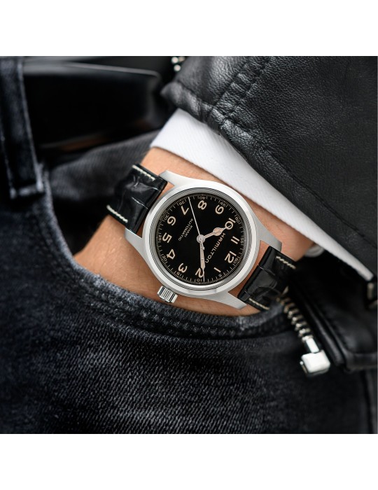 Orologio Hamilton - Khaki Field Automatico Set bracciale Murph 42 mm Nero - 0