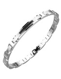 Zancan Bracelet - Hi-Teck - 316L Steel - Black Spinels - EHB356