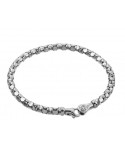Bracciale Chimento - Tradition Gold Melograno in Oro Bianco 18 carati con Diamante 0,03 ct - 19 cm - 0