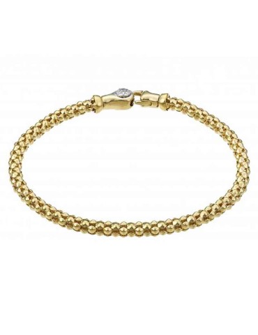 Bracciale Chimento - Tradition Gold Melograno in Oro Giallo 18 carati con Diamante 0,03 ct - 19 cm - 0
