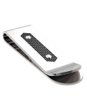 Zancan Money Clip - 316L Steel - Carbon Fiber - Silver Screws-EHF041