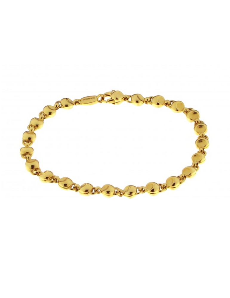 Chimento Bracelet - Tradition Gold Accents in 18K Yellow Gold - 19 cm - 0